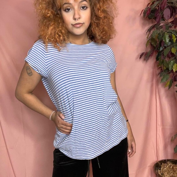 J. Jill Tops - J.Jill Striped Love Linen T Shirt Size M